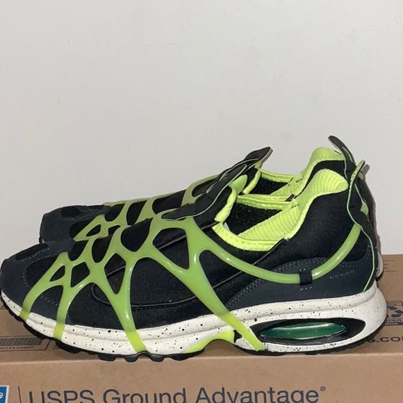 NIKE AIR KUKINI BLACK VOLT LACELESS SPIDERY CAGE SIZE 9.5 BRAND NEW main image 8